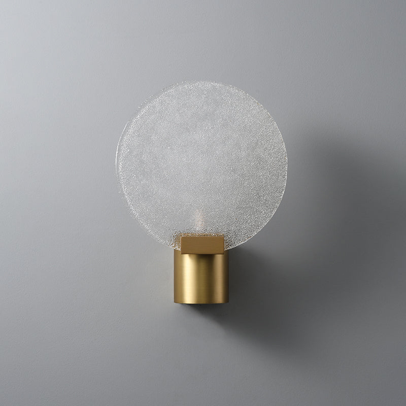 Moderne stijl cirkelvormige wand gemonteerd lamp metaal 1 lichte wandverlichtingsarmaturen