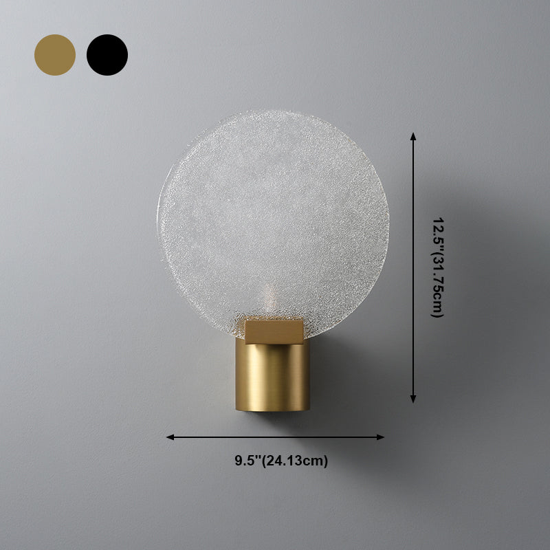 Moderne stijl cirkelvormige wand gemonteerd lamp metaal 1 lichte wandverlichtingsarmaturen