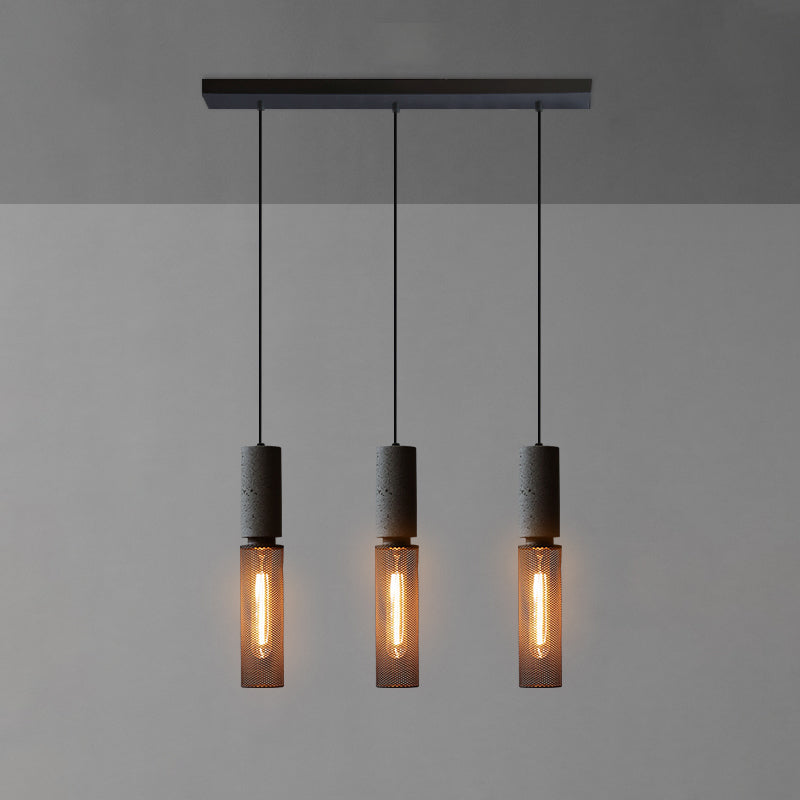 Geometric Shade Hanging Lighting Industrial Style Metal Light Pendant Lamp for Shop
