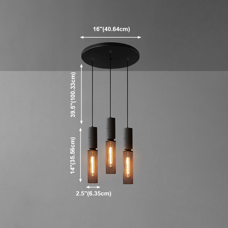 Geometric Shade Hanging Lighting Industrial Style Metal Light Pendant Lamp for Shop