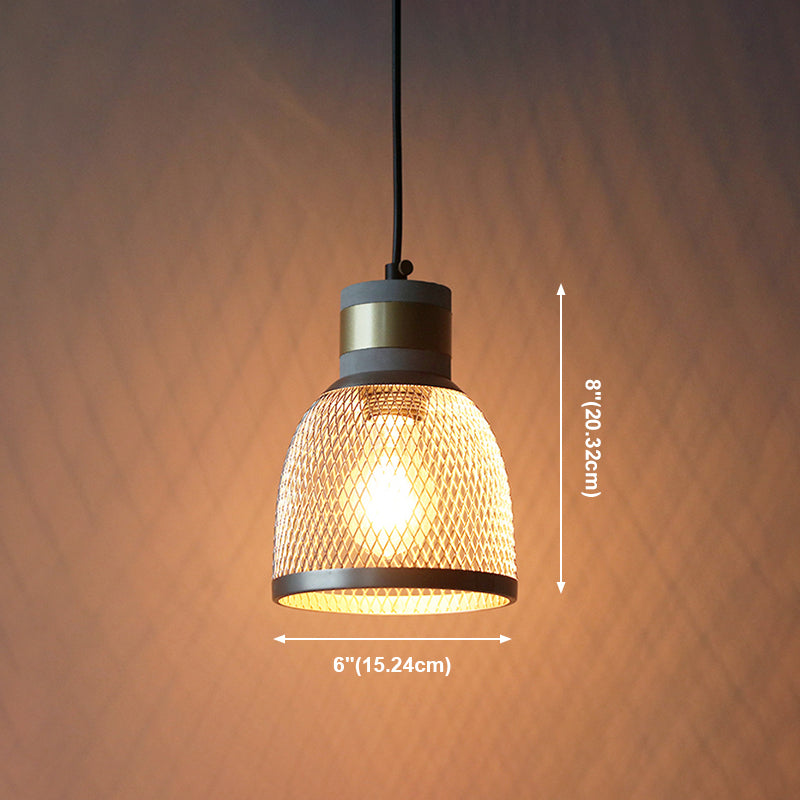 Geometric Shade Hanging Lighting Industrial Style Metal Light Pendant Lamp for Shop