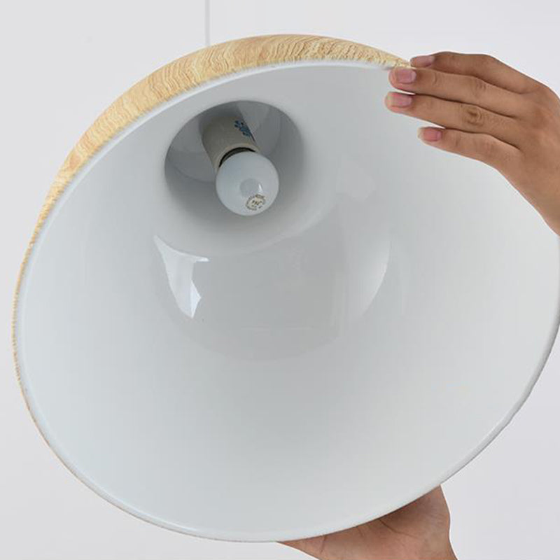 Bowl Shape Hanging Lighting Modern Style Metal 1 Light Sconce Lamp for Home Stay