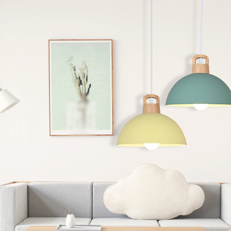 Bowl Shape Hanging Lighting Modern Style Metal 1 suspension légère pour salle à manger