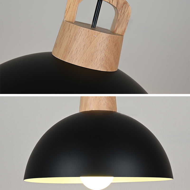 Bowl Shape Hanging Lighting Modern Style Metal 1 suspension légère pour salle à manger