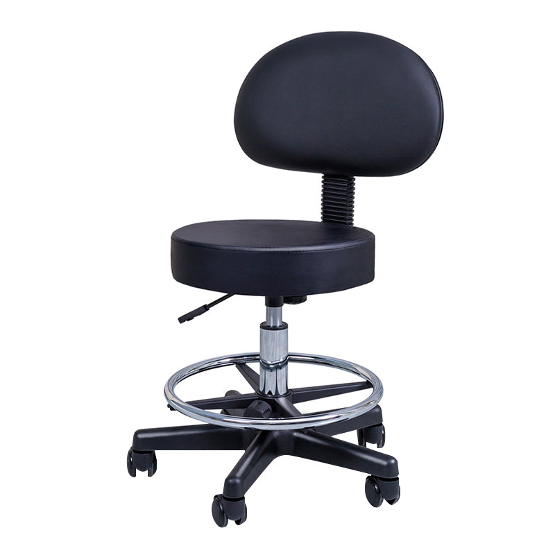 Taburete de bar sin brazos giratorio moderno, taburete de bar de acero para el hogar con polea y cojín