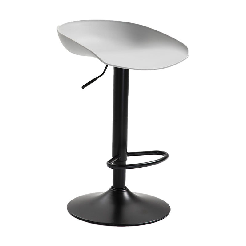 Industrial Style Plastic Seats Barstool Rotating Lifting Metal Leg Bar Stool for Indoor