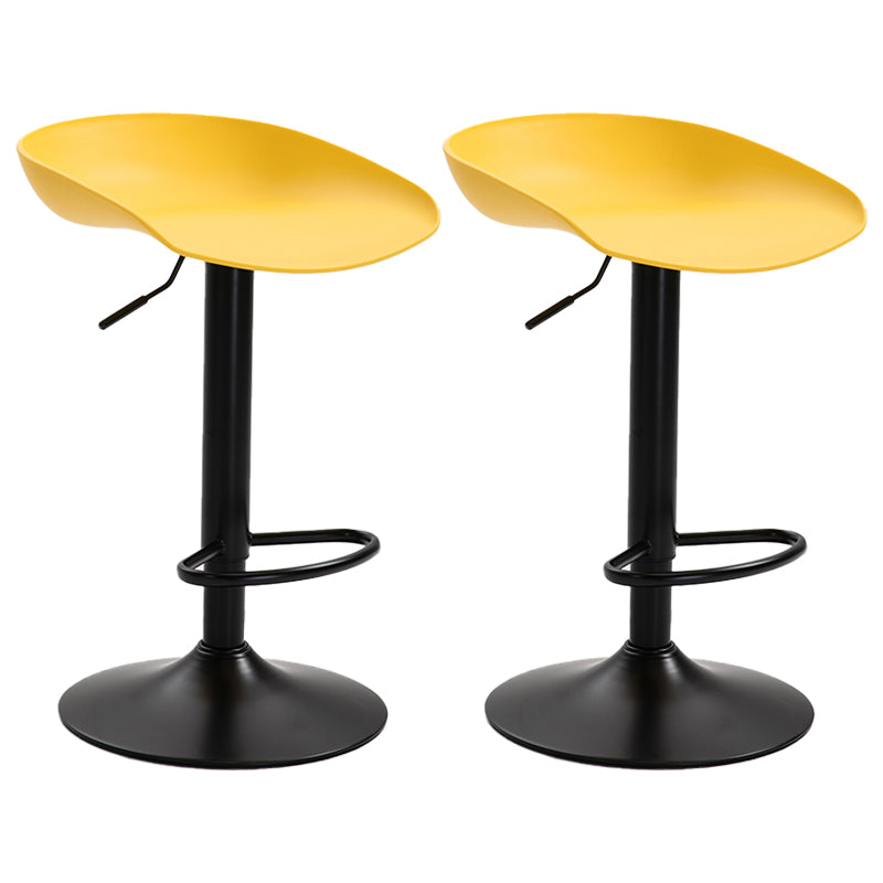 Industrial Style Plastic Seats Barstool Rotating Lifting Metal Leg Bar Stool for Indoor