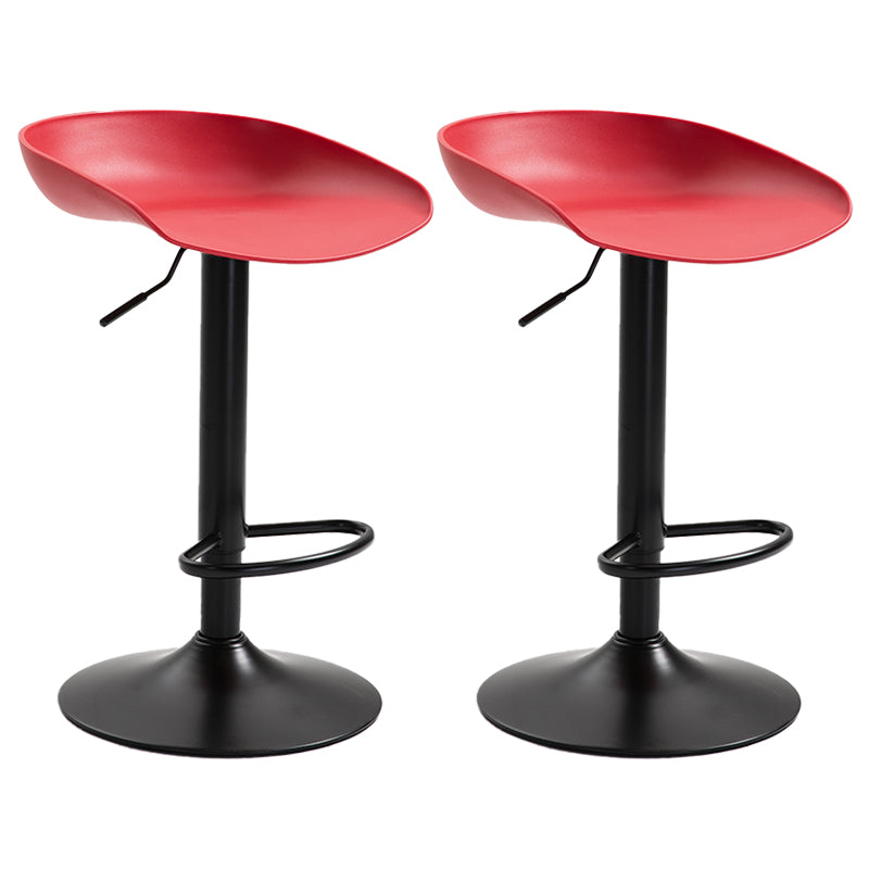 Industrial Style Plastic Seats Barstool Rotating Lifting Metal Leg Bar Stool for Indoor