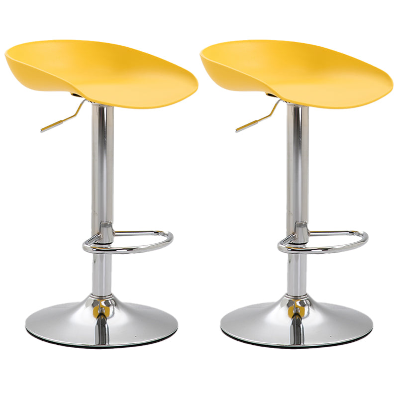Industrial Style Plastic Seats Barstool Rotating Lifting Metal Leg Bar Stool for Indoor