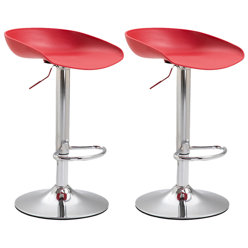Industrial Style Plastic Seats Barstool Rotating Lifting Metal Leg Bar Stool for Indoor