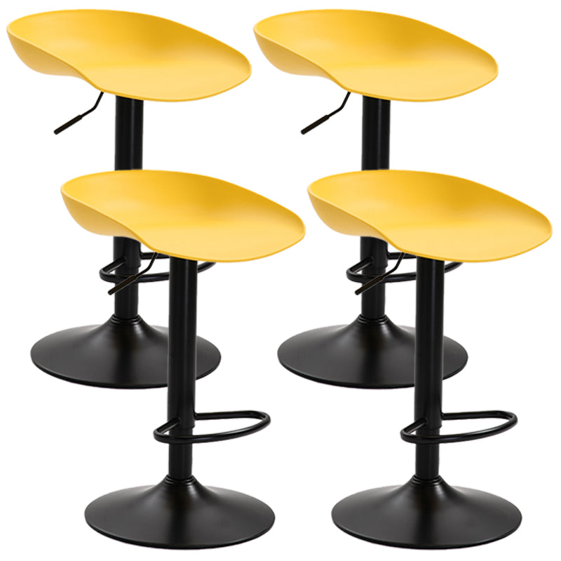 Industrial Style Plastic Seats Barstool Rotating Lifting Metal Leg Bar Stool for Indoor