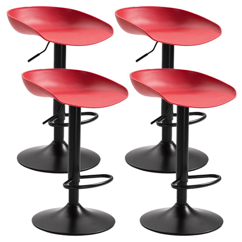 Industrial Style Plastic Seats Barstool Rotating Lifting Metal Leg Bar Stool for Indoor