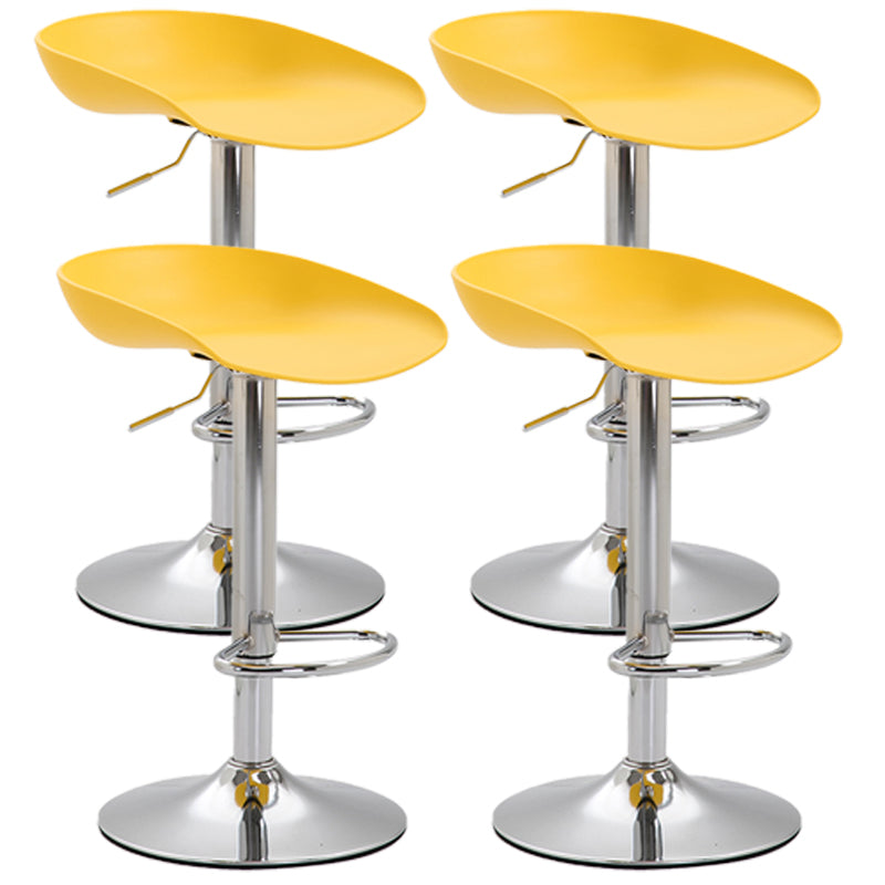 Industrial Style Plastic Seats Barstool Rotating Lifting Metal Leg Bar Stool for Indoor