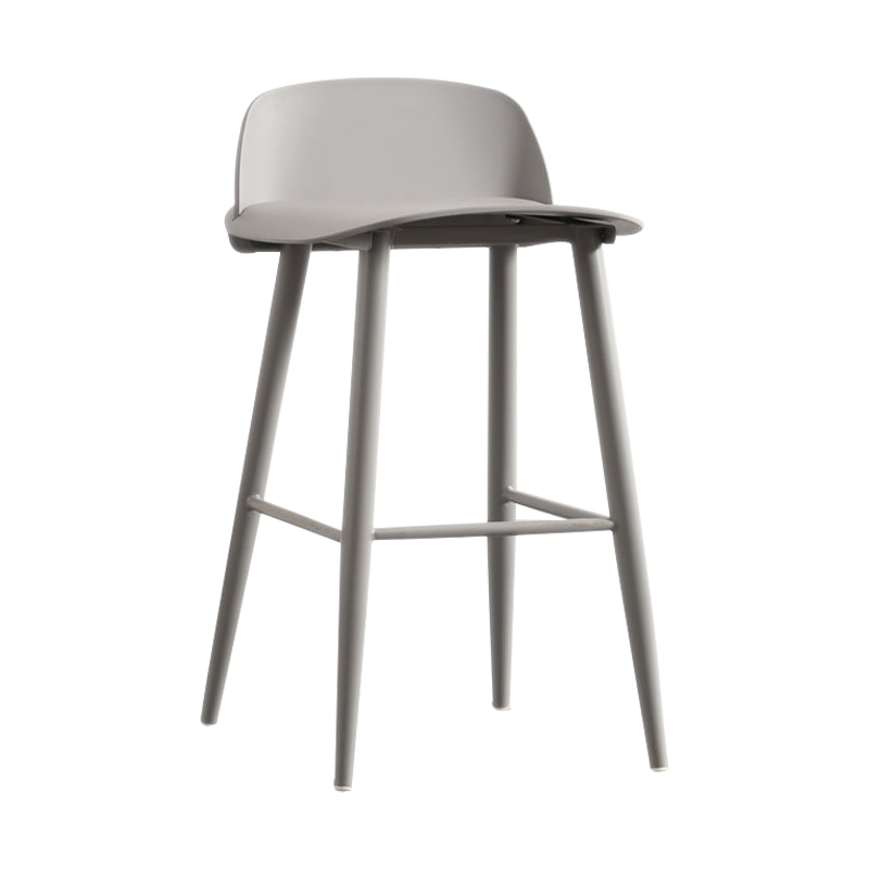 Scandinavian Style Acrylic Bar stool with Square Seat Counter Stool for Kitchen Bar