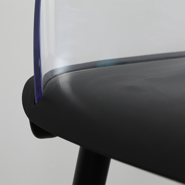 Scandinavian Style Acrylic Bar stool with Square Seat Counter Stool for Kitchen Bar