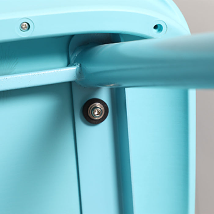 Scandinavian Style Acrylic Bar stool with Square Seat Counter Stool for Kitchen Bar