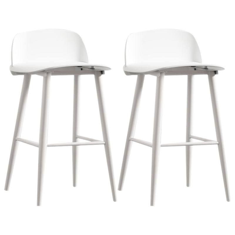 Scandinavian Style Acrylic Bar stool with Square Seat Counter Stool for Kitchen Bar
