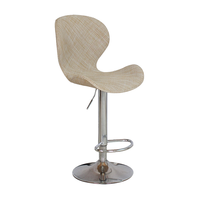 Tabouret de bar d'intérieur nordique, haut pivotant réglable en métal, avec rembourrage