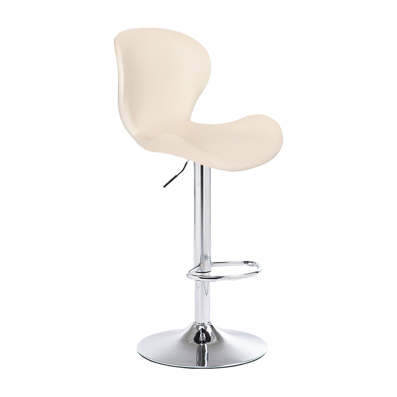 Tabouret de bar d'intérieur nordique, haut pivotant réglable en métal, avec rembourrage