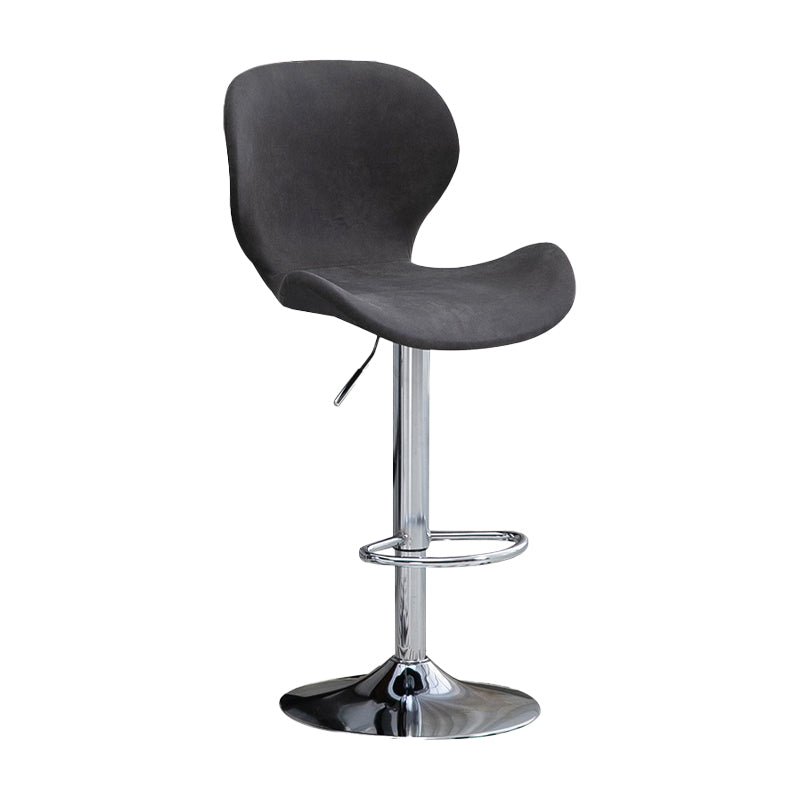 Tabouret de bar d'intérieur nordique, haut pivotant réglable en métal, avec rembourrage