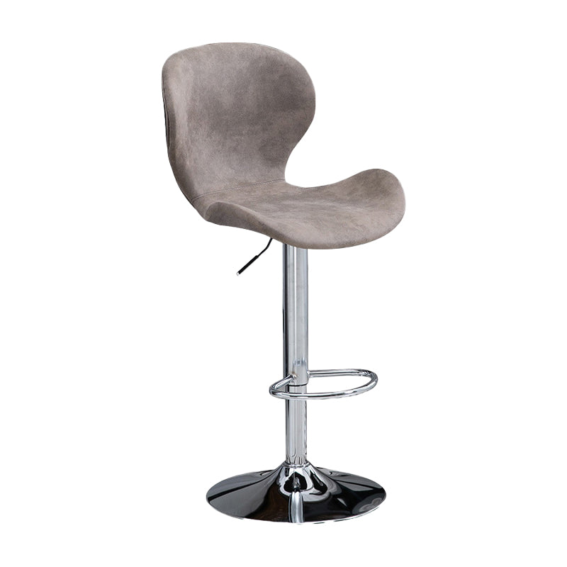 Tabouret de bar d'intérieur nordique, haut pivotant réglable en métal, avec rembourrage