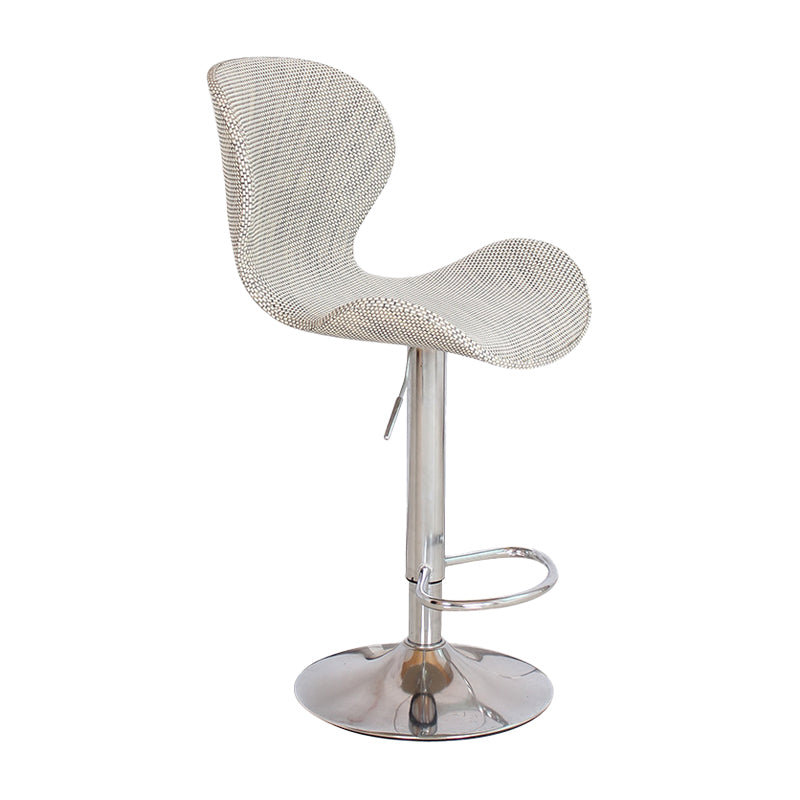 Tabouret de bar d'intérieur nordique, haut pivotant réglable en métal, avec rembourrage
