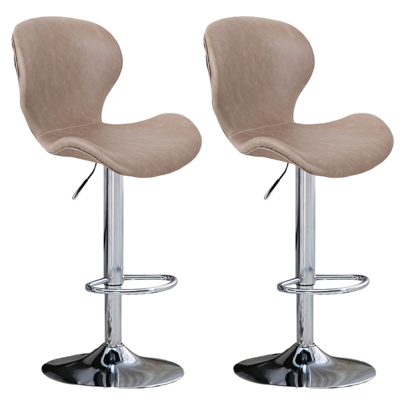 Tabouret de bar d'intérieur nordique, haut pivotant réglable en métal, avec rembourrage