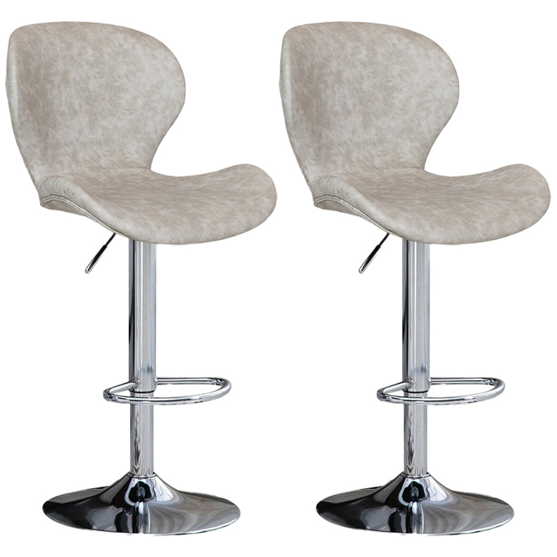 Tabouret de bar d'intérieur nordique, haut pivotant réglable en métal, avec rembourrage