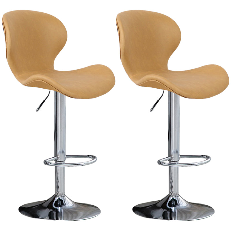 Tabouret de bar d'intérieur nordique, haut pivotant réglable en métal, avec rembourrage