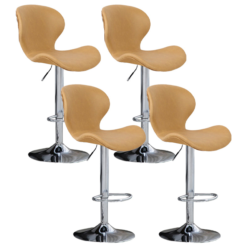 Tabouret de bar d'intérieur nordique, haut pivotant réglable en métal, avec rembourrage