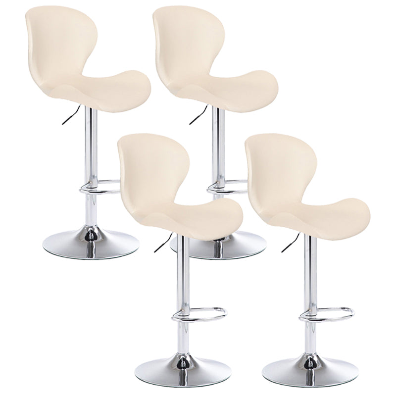 Tabouret de bar d'intérieur nordique, haut pivotant réglable en métal, avec rembourrage