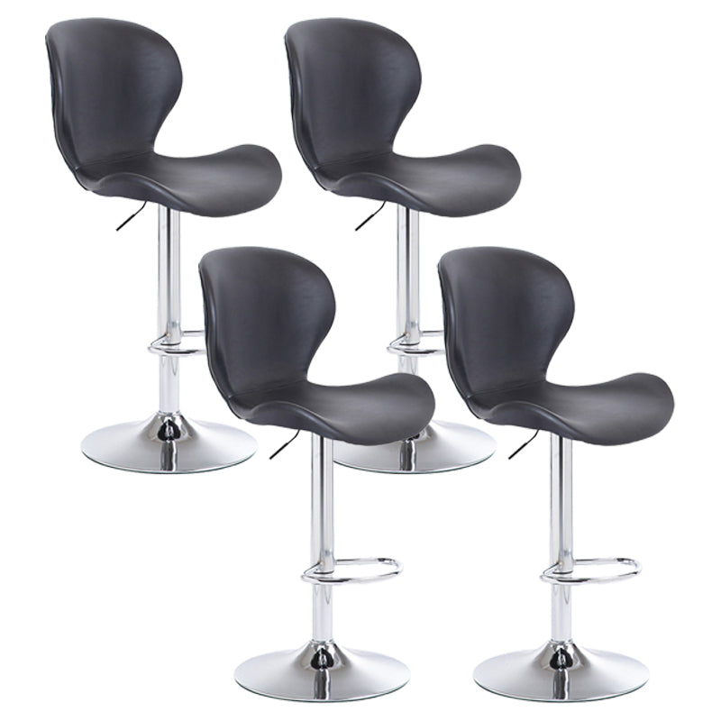 Tabouret de bar d'intérieur nordique, haut pivotant réglable en métal, avec rembourrage