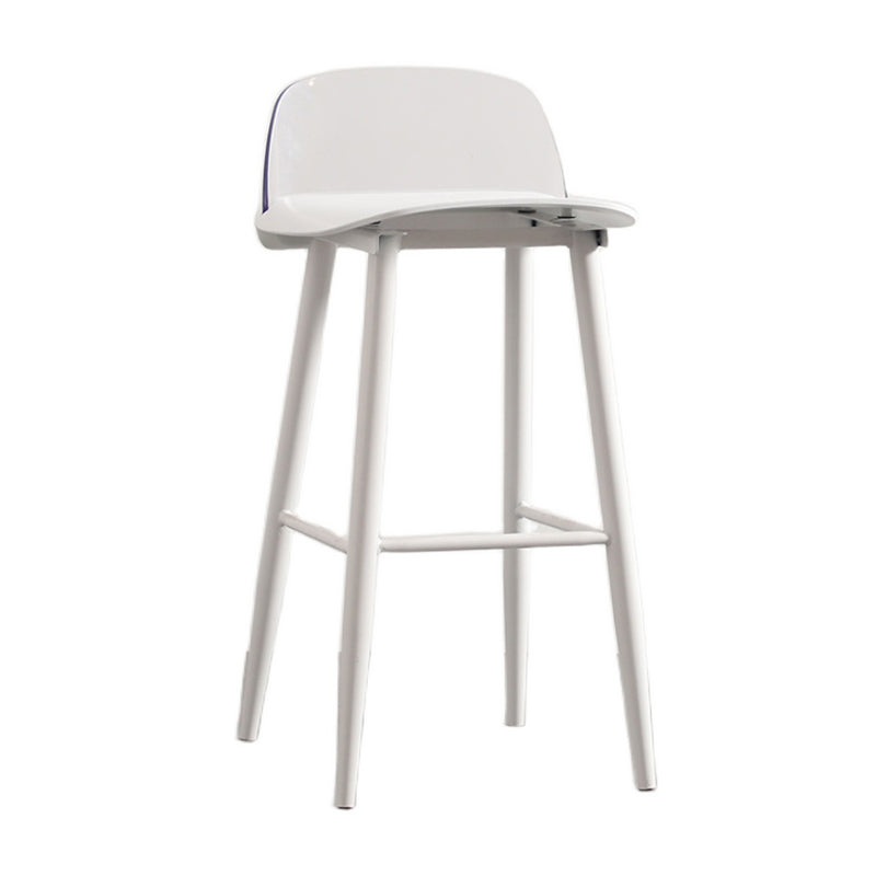 Taburete de bar de estilo escandinavo con patas de metal, taburete cuadrado para mostrador de cocina y bar