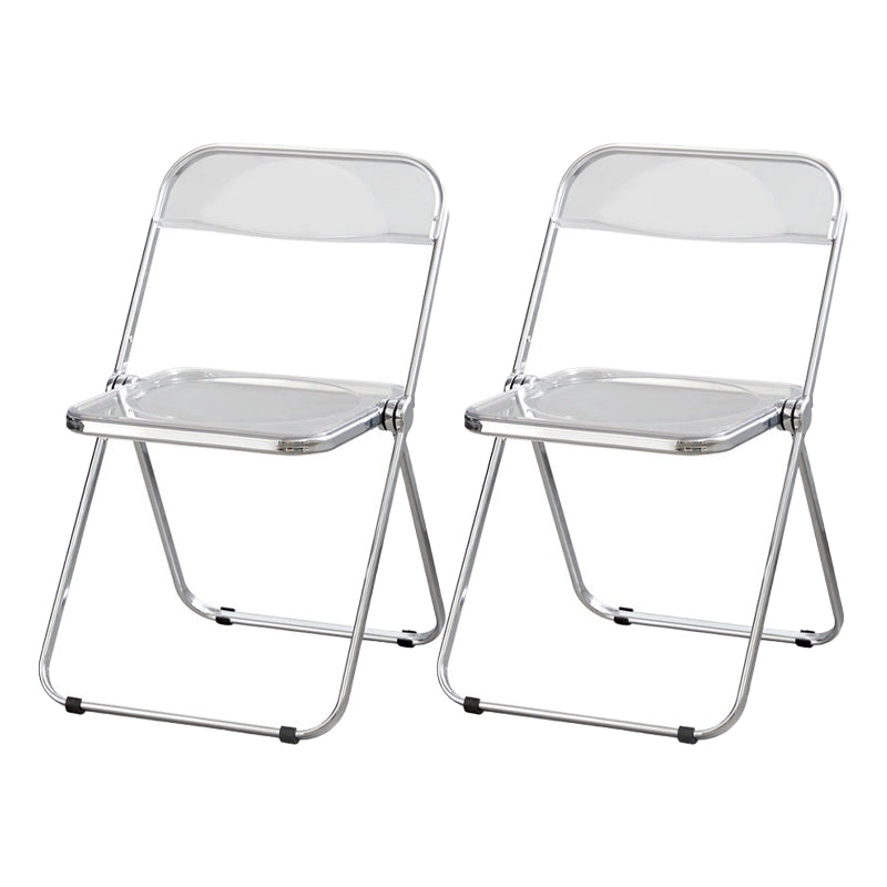 Les chaises latérales en plastique pliantes de conception industrielle ouvrent la chaise latérale de salle à manger arrière