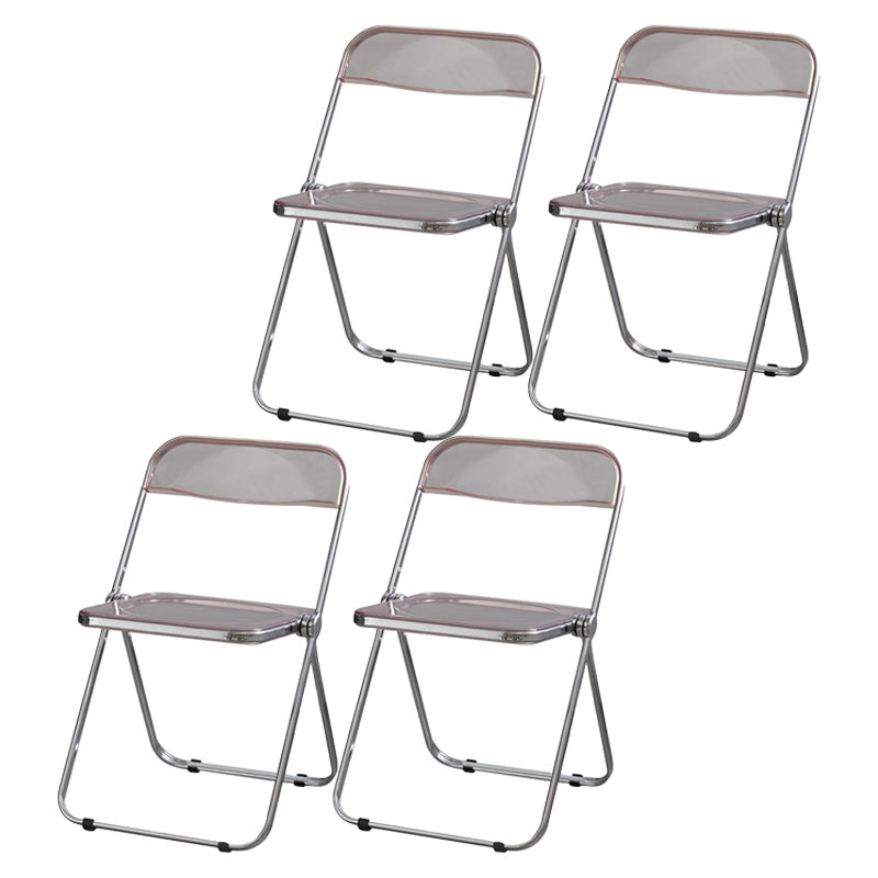 Les chaises latérales en plastique pliantes de conception industrielle ouvrent la chaise latérale de salle à manger arrière