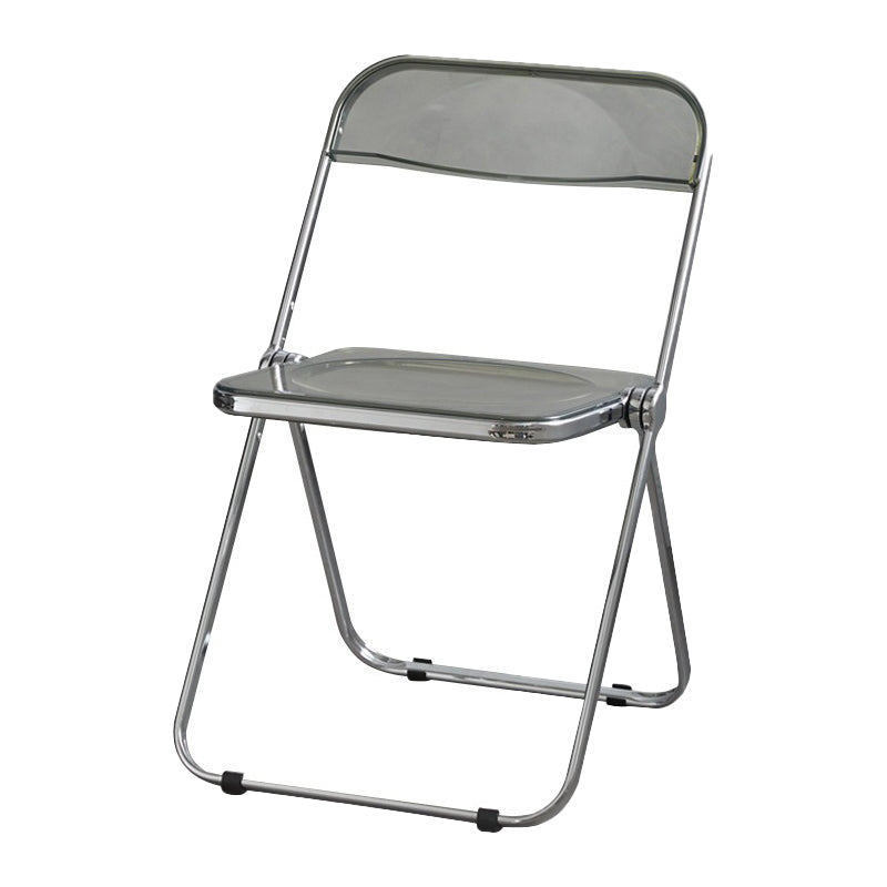 Les chaises latérales en plastique pliantes de conception industrielle ouvrent la chaise latérale de salle à manger arrière