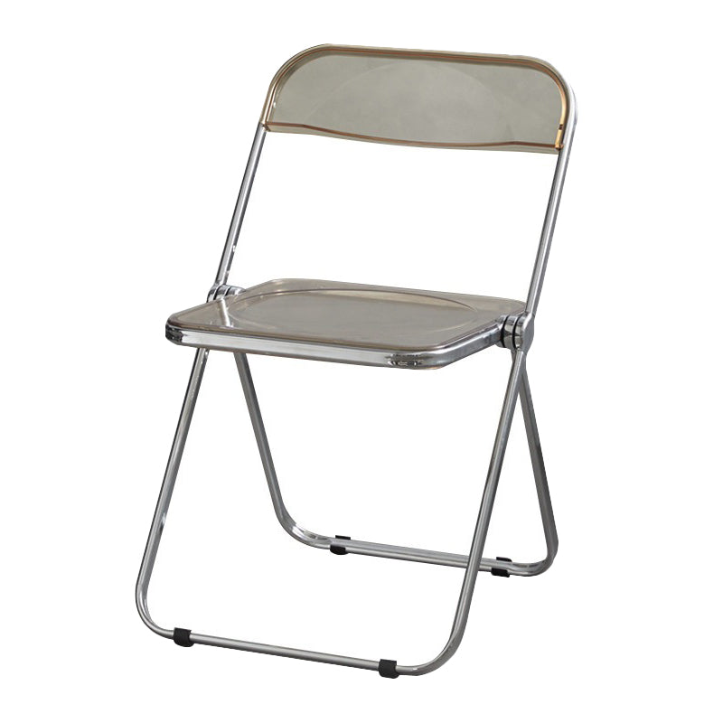 Les chaises latérales en plastique pliantes de conception industrielle ouvrent la chaise latérale de salle à manger arrière