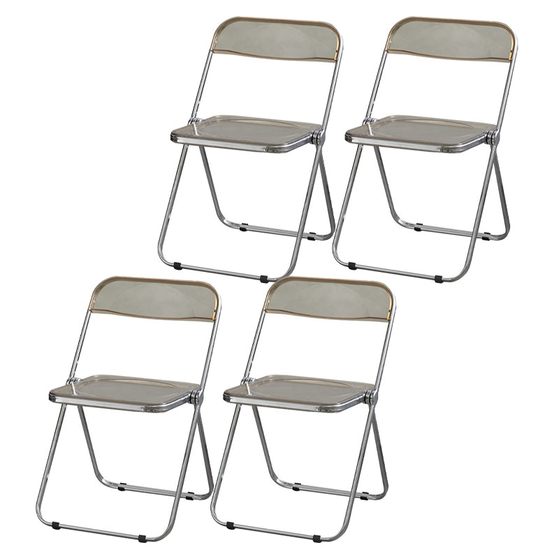 Les chaises latérales en plastique pliantes de conception industrielle ouvrent la chaise latérale de salle à manger arrière