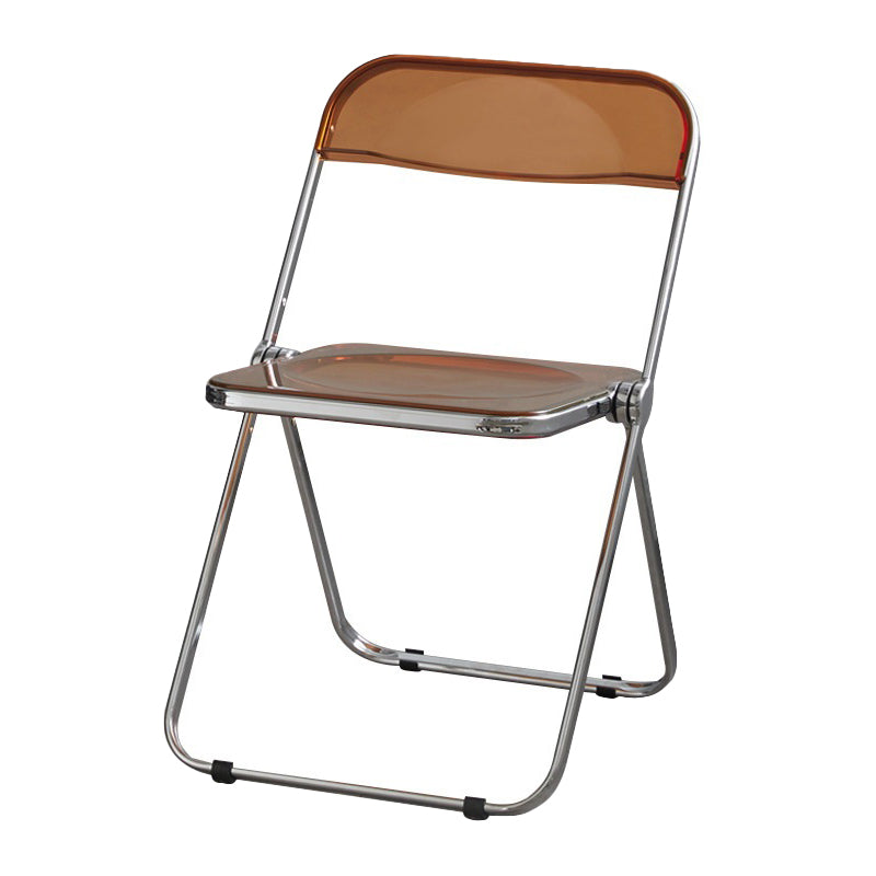 Les chaises latérales en plastique pliantes de conception industrielle ouvrent la chaise latérale de salle à manger arrière