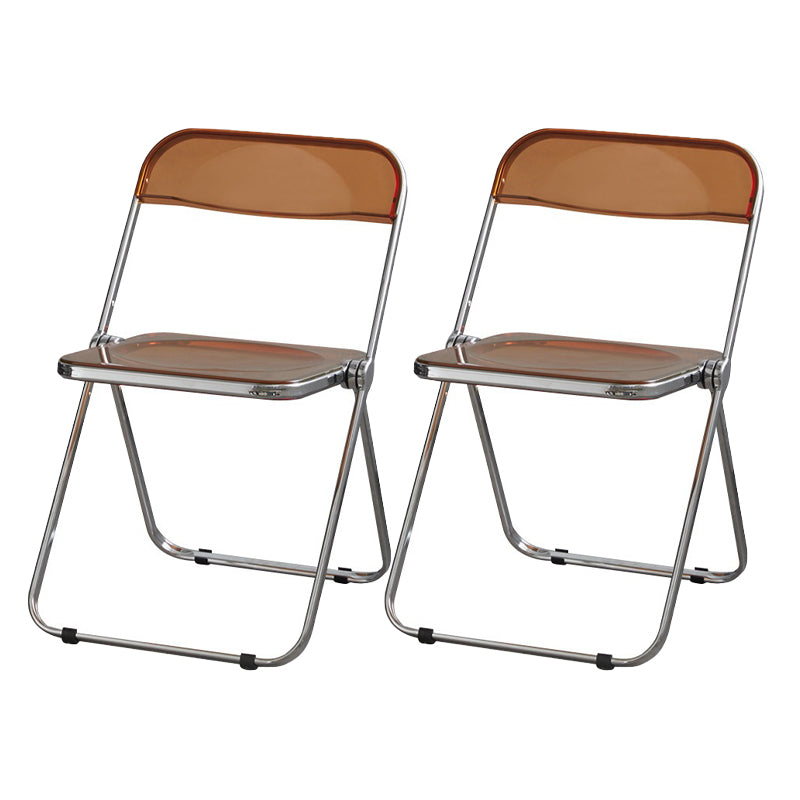 Les chaises latérales en plastique pliantes de conception industrielle ouvrent la chaise latérale de salle à manger arrière