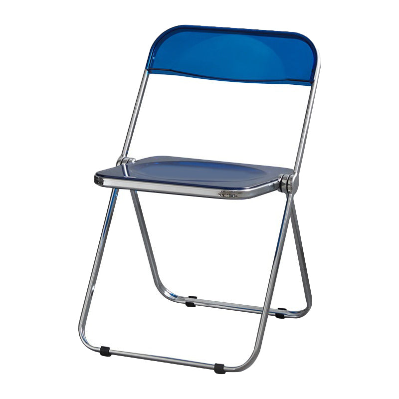 Les chaises latérales en plastique pliantes de conception industrielle ouvrent la chaise latérale de salle à manger arrière