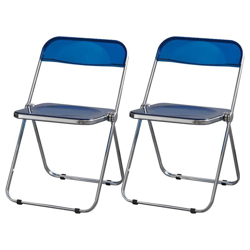 Les chaises latérales en plastique pliantes de conception industrielle ouvrent la chaise latérale de salle à manger arrière