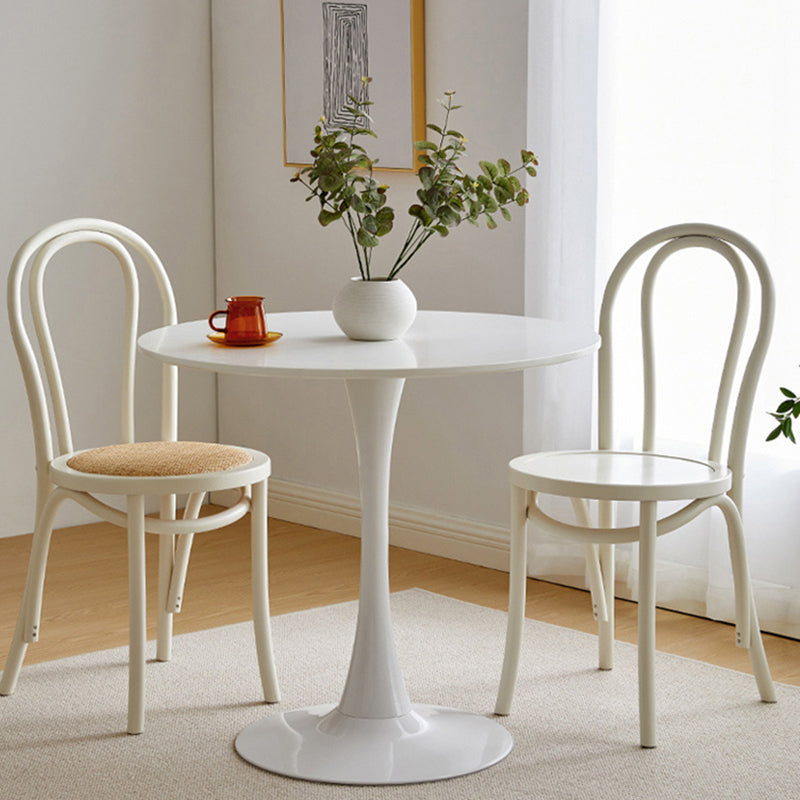 Chaise de salle à manger en bois moderne, sans accoudoirs, à dossier ouvert, pour usage domestique