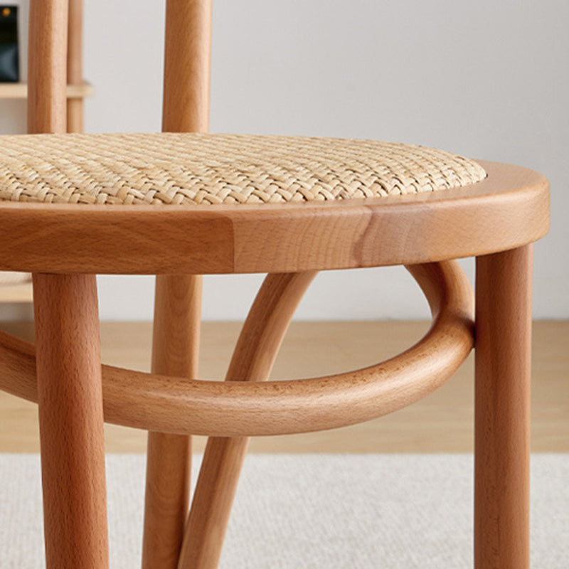 Chaise de salle à manger en bois moderne, sans accoudoirs, à dossier ouvert, pour usage domestique