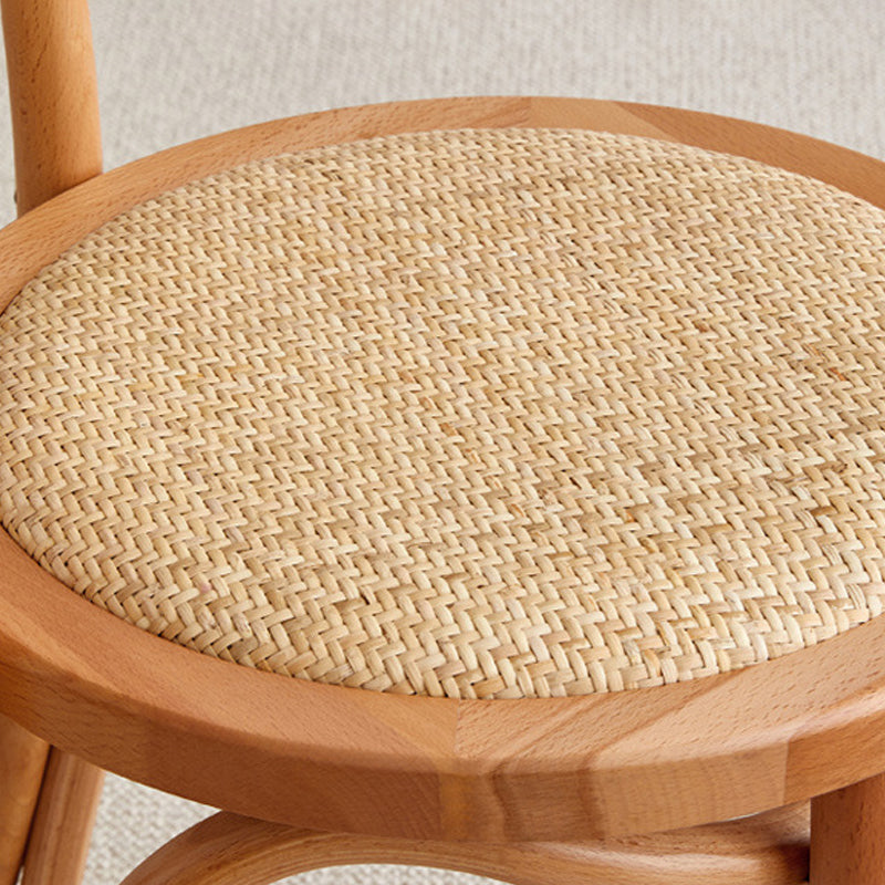 Chaise de salle à manger en bois moderne, sans accoudoirs, à dossier ouvert, pour usage domestique