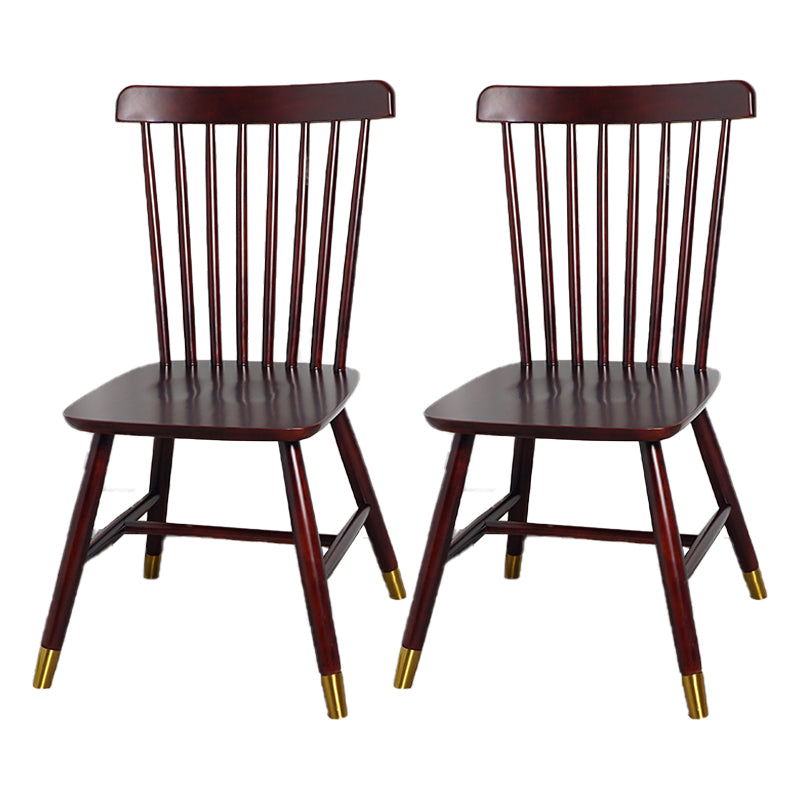 Silla auxiliar de madera contemporánea para restaurante Silla de comedor con respaldo Windsor