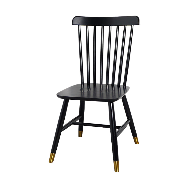Silla auxiliar de madera contemporánea para restaurante Silla de comedor con respaldo Windsor