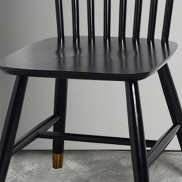 Silla auxiliar de madera contemporánea para restaurante Silla de comedor con respaldo Windsor