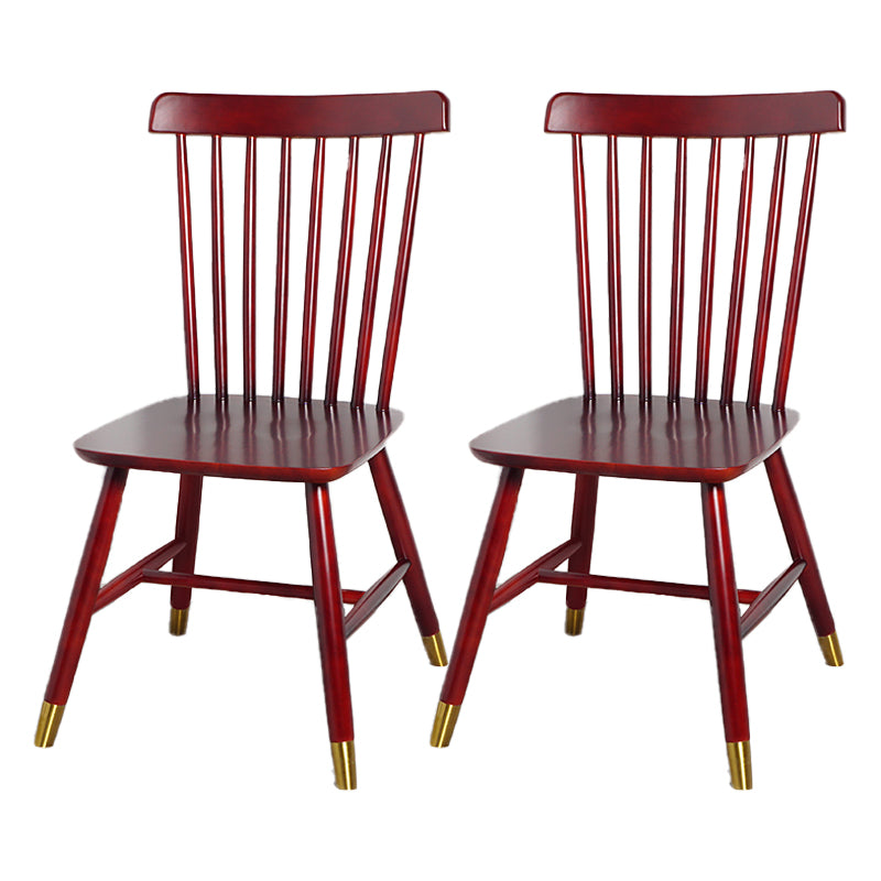 Silla auxiliar de madera contemporánea para restaurante Silla de comedor con respaldo Windsor