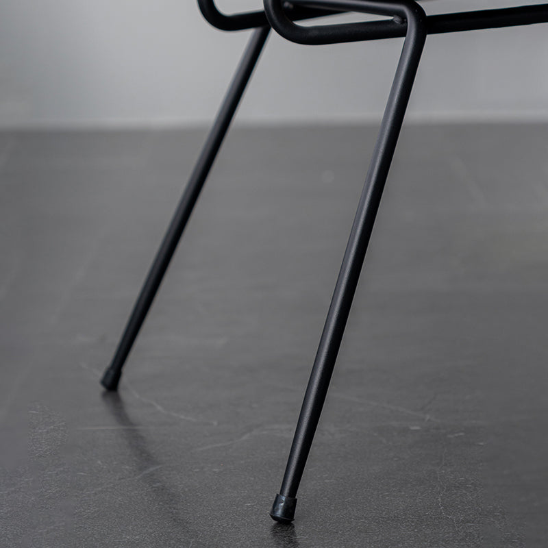 Sillas de comedor estilo moderno Silla auxiliar de cocina sin brazos con patas de metal
